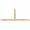 Ekena Millwork Eugene Rough Sawn Timber Gable Bracket, Douglas Fir, 96"W x 56"H x 2"D x 6"F, 14/12 Pitch GBW096X56X0206EUG00RDF - alternate 3
